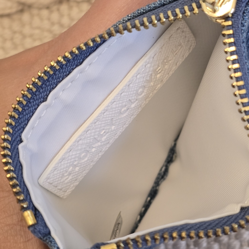 Denim Keychain Wallet - Picture 4 of 5